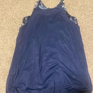 blue athleta girl tank top